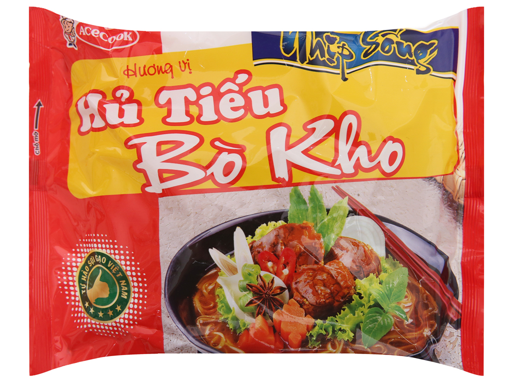 Hủ tiếu Nhịp sống hương vị Bò kho 70g Thùng 30 gói